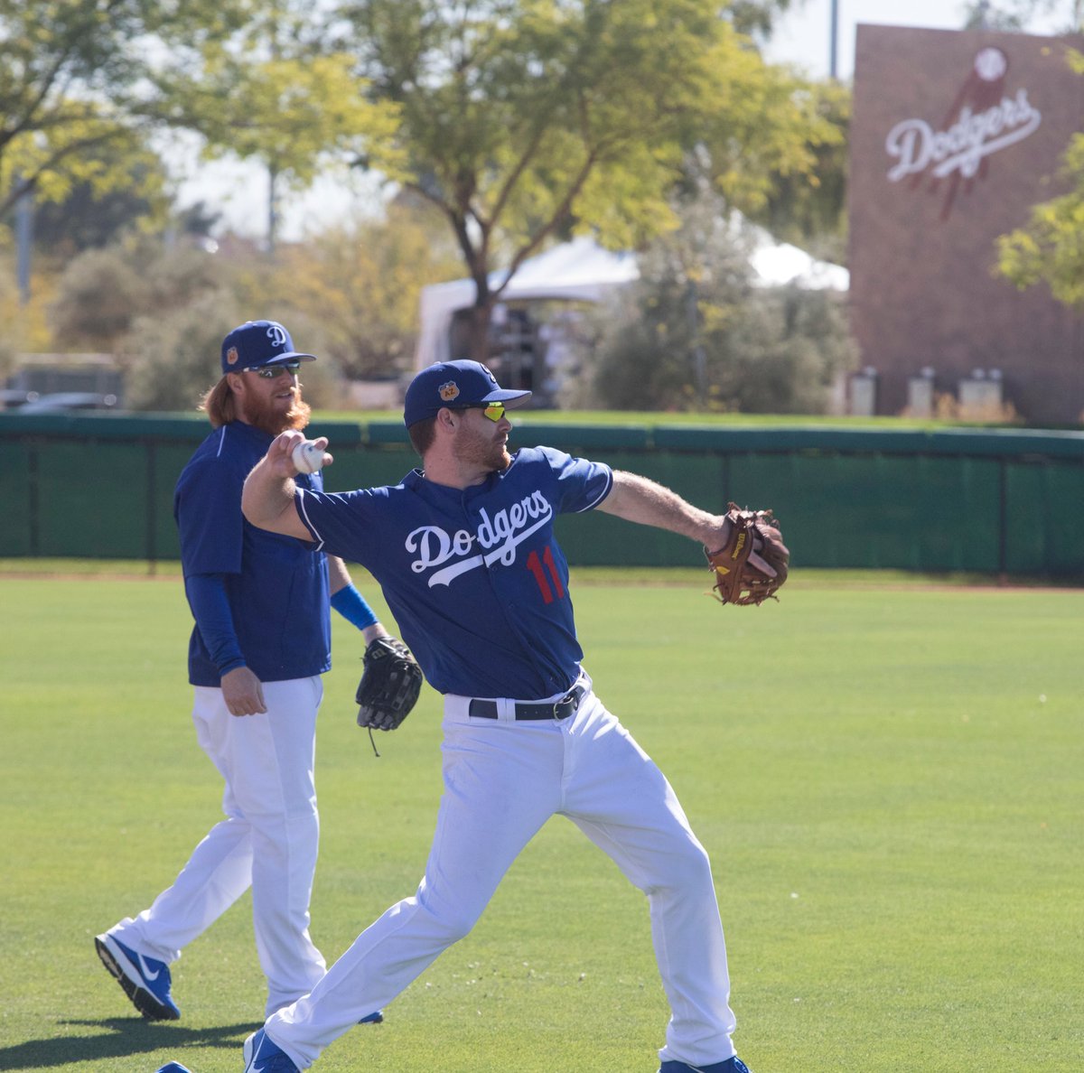 wilsonballglove's tweet photo. The game before the game. RT and tag your throwing partner and you could both win Wilson Pro Baseball t-shirts! https://t.co/Qzj28VZd4A