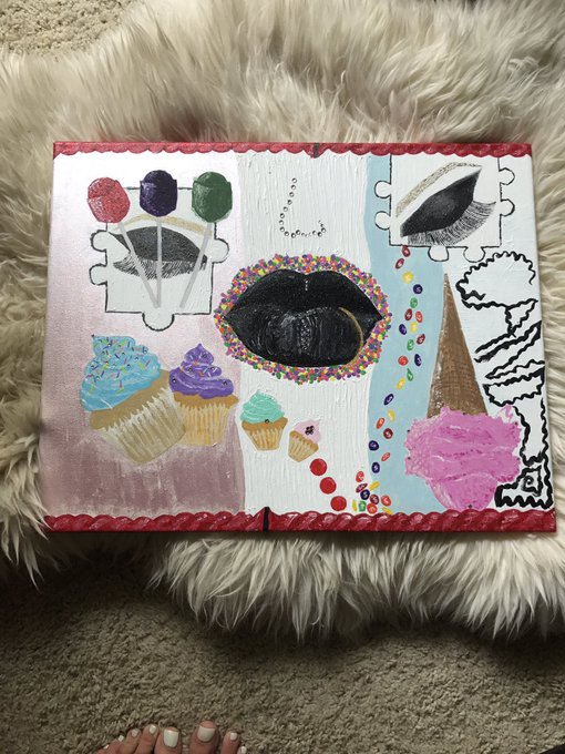 TAKING PAINTING COMMISSIONS STARTING TODAY! This one is finished &amp; ready to be sold. Hit me up if your<a href="/tag/swarovski"class="tags"><span>#swarovski</span></a><a href="/tag/eyecandy"class="tags"><span>#eyecandy</span></a>