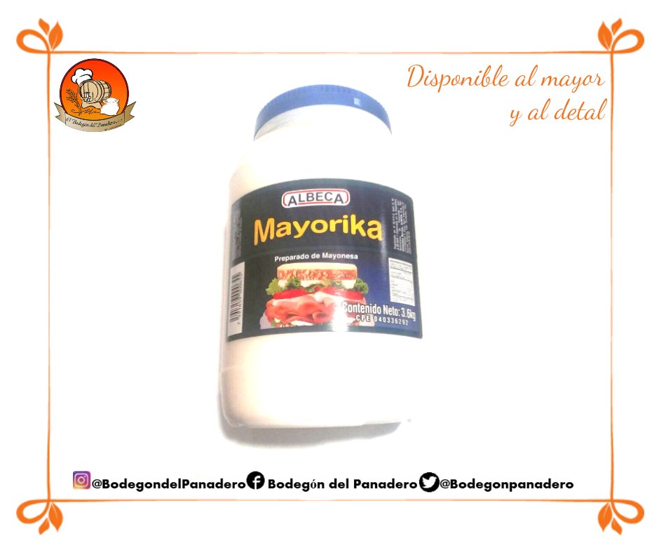 Bodegonpanadero's tweet photo. Tenemos disponible al mayor y al detal la Mayonesa de #Albeca. Búscala de lunes a viernes en nuestro bodegón https://t.co/9rlXm4tJGB