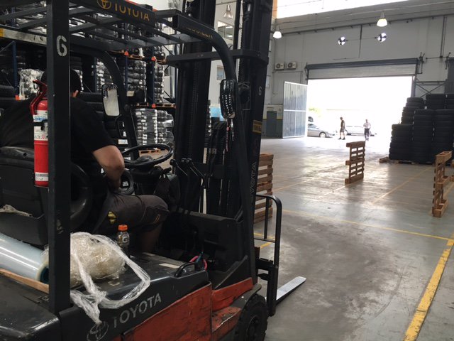 #Curso #operaciónsegura de #autoelevadores, cumpliendo la Resol. SRT 960/15. Brindado para la empresa #GevecoSA