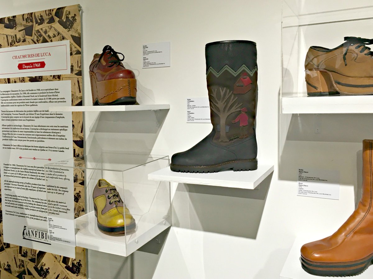 AnfibioBoots's tweet photo. Discover our very first boots @ the "Established in Montreal– Actors of the fashion industry from 1845 until today" Exhibit! #MadeinMontreal https://t.co/Xb3hwsgzJp
