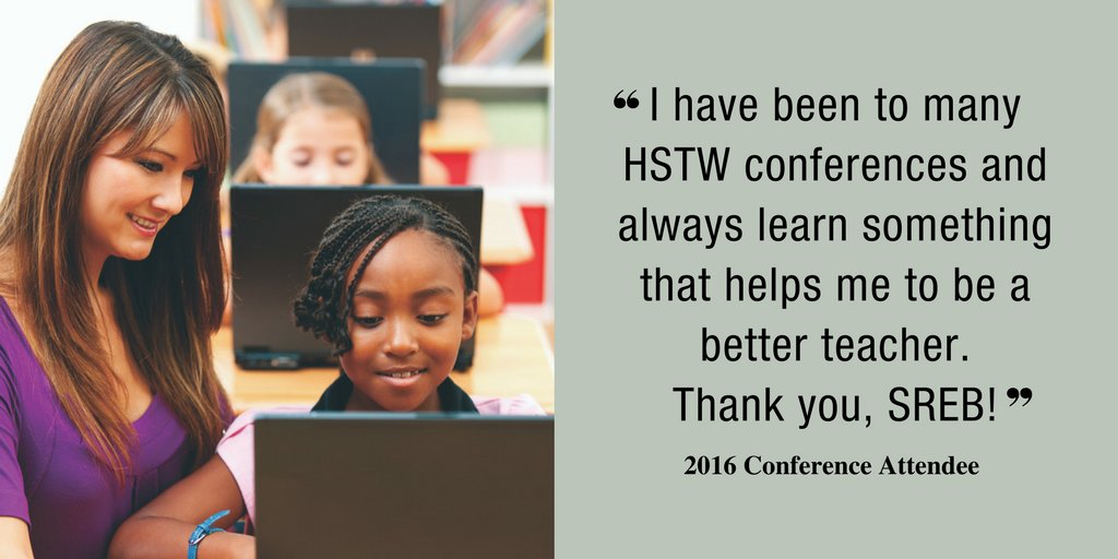 srebeducation's tweet photo. Make a difference in your classroom. Join SREB for 6 days of learning & networking, July 10-15. #HSTW2017 #CCRS17 https://t.co/9sEYbK1fxQ https://t.co/OQguUbJgsF