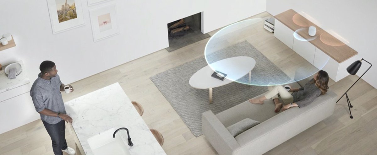 amitchowdhry's tweet photo. HomePod: Spatial awareness gets a sense of the environment and adjusts audio automatically #wwdc https://t.co/wz8dQ2rLE2