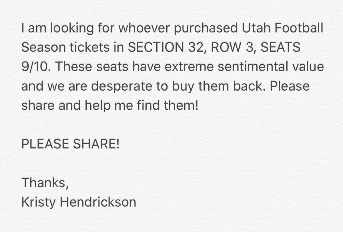 BaronKristy's tweet photo. Please retweet and help me find these guys! The tickets were my FIL's who recently passed away - they mean a great deal to my husband. TIA. https://t.co/Pl6ByXfO7w