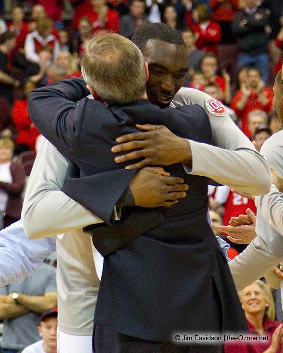 e_rav24's tweet photo. Never thought I'd see the day.... Coach you will be missed. It was a honor playing for the great Thad Matta! #Buckeyes #OH https://t.co/wMI967lS8c