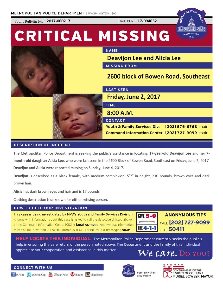 DC Police Department tweet media