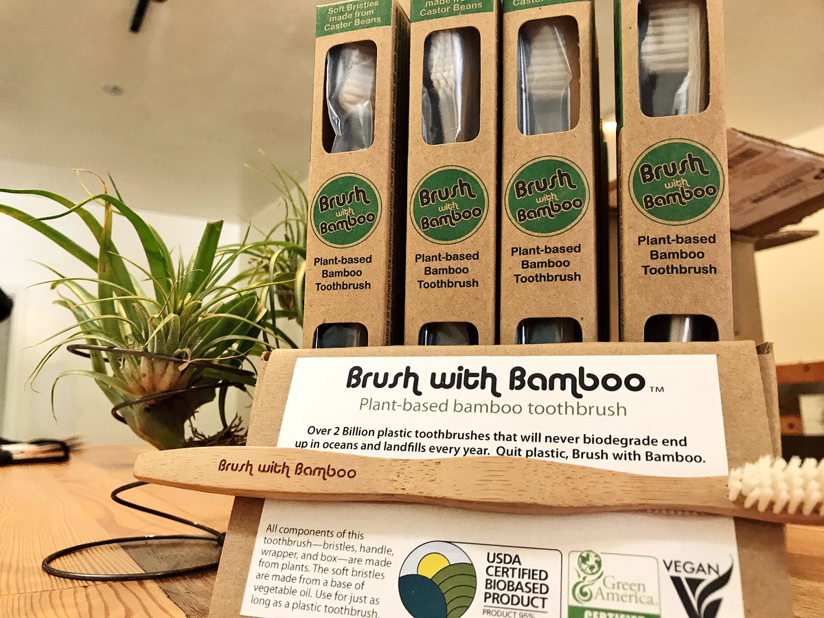 Our first product to be showcased at the #PeaceOutPlastics event has arrived! Thanks <a href="/brushwithbamboo/">Brush with Bamboo</a> for your dedication to #ditchplastic