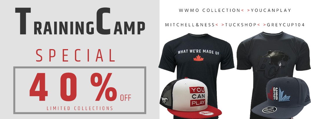 CFLShop's tweet photo. #CFLTC is coming to an end - enjoy our #CFLSHOP special offer while it still lasts! Go to https://t.co/2Qsy89zJuT #ShopNow https://t.co/Y1kPyZ6SlE