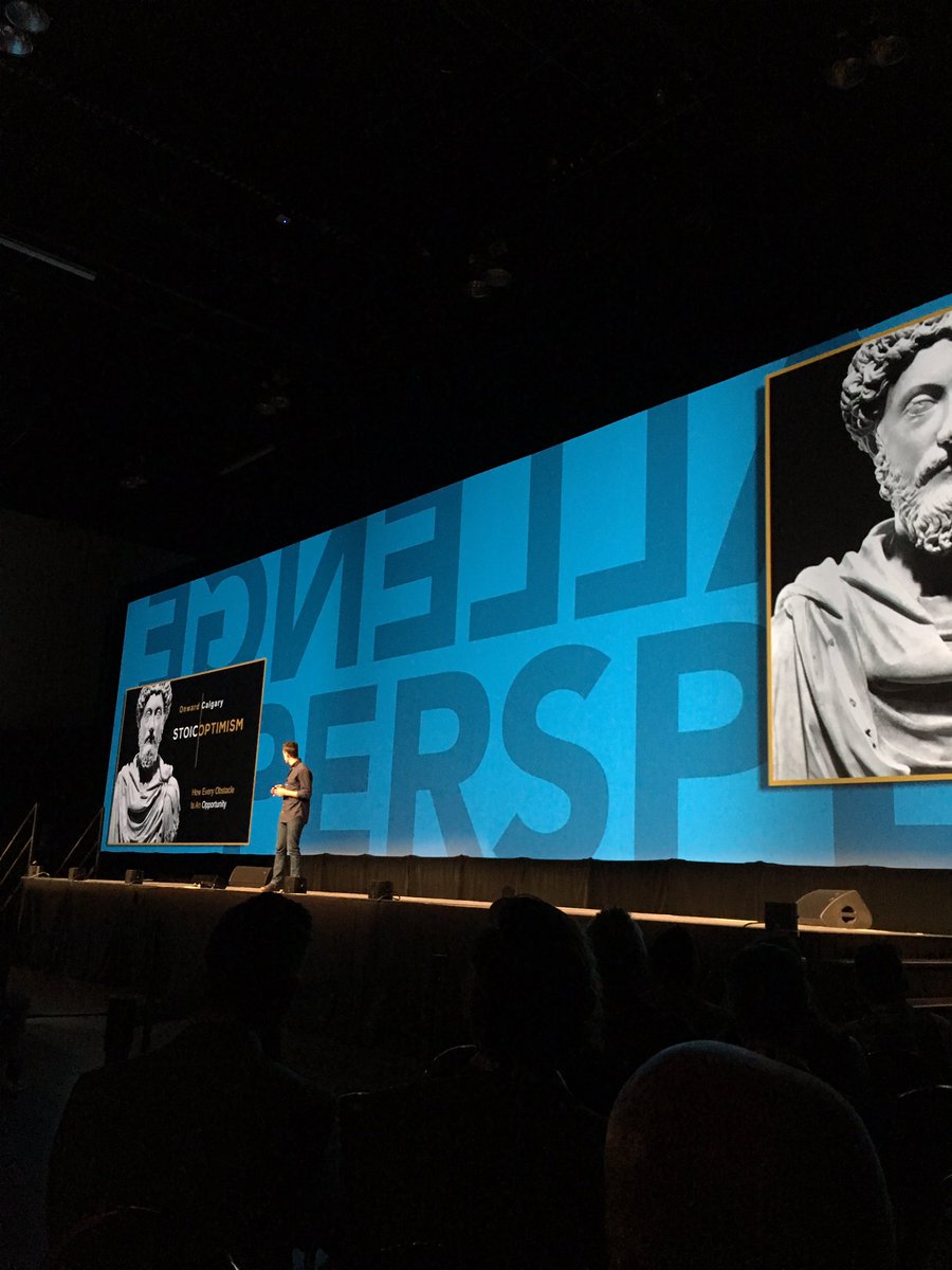 social_school_'s tweet photo. We can't control what happens to us in life, we control how we respond. @RyanHoliday at #ONWARDYYC https://t.co/TsJKsS1mZ8