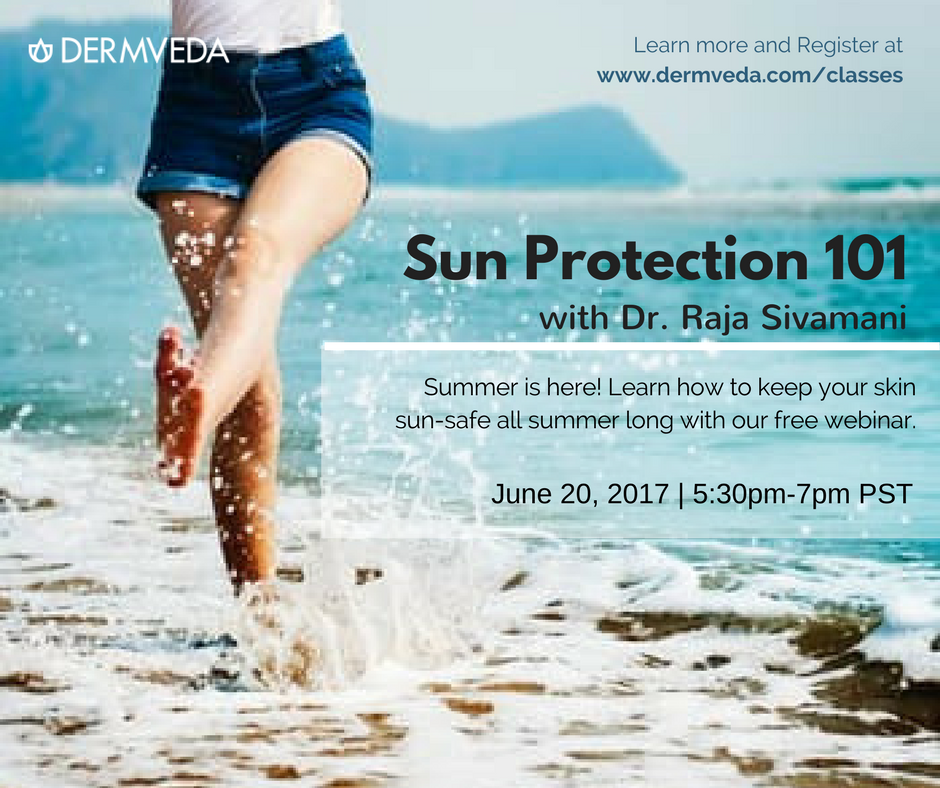 dermveda's tweet photo. Dr. Raja Sivamani will be leading a class on sun protection to help you keep your skin #sunsafe all summer long: https://t.co/7tkFuWMvqW https://t.co/i9vbrd7XFm