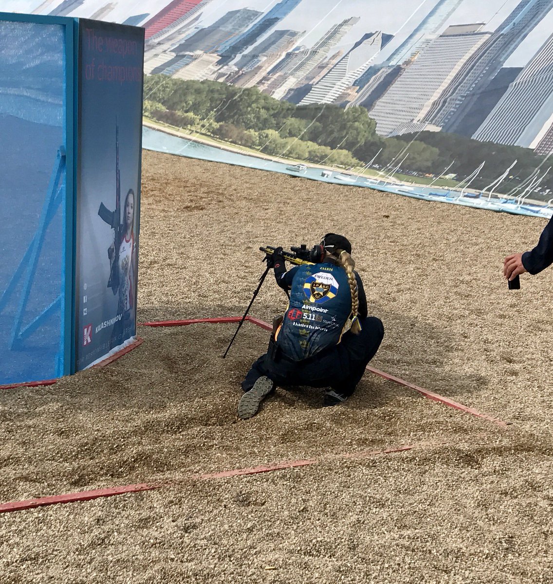 PiaClerte's tweet photo. Here I am running around having fun, trying to make small holes in the paper, preferably Alphas... 😬
#WorldShoot2017 #AR15 #pewpew https://t.co/yLYENXCgm5