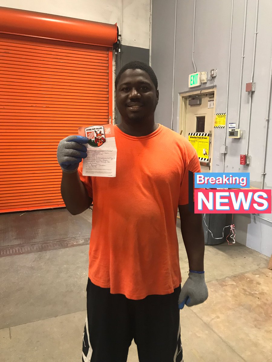 Recognizing Freight team associate Jamar for consistently executing #THD6315