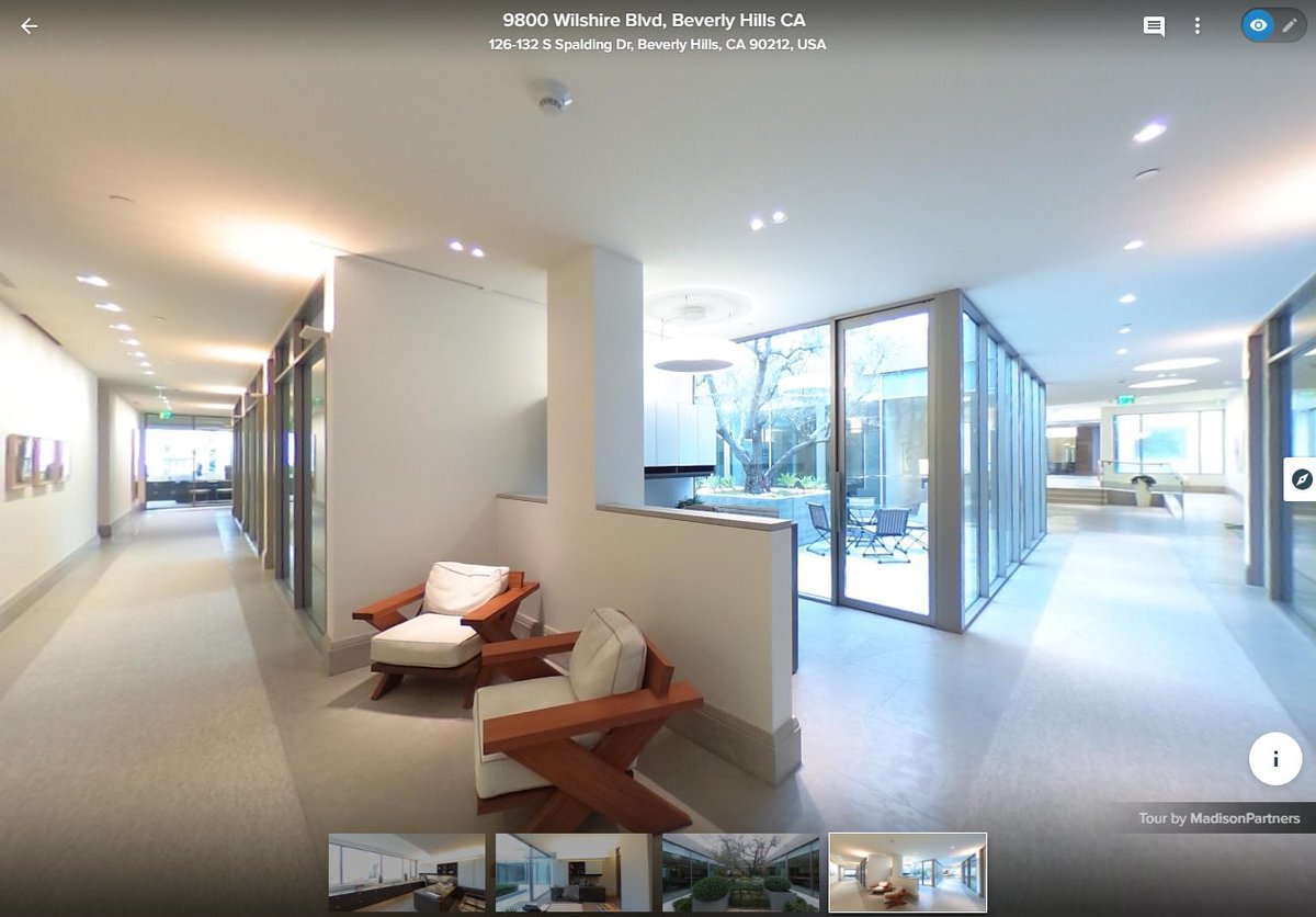 MPCommercial's tweet photo. Take a 360° tour of 9800 Wilshire Boulevard in #BeverlyHills: https://t.co/2fzvvYHJPM | For sublease info: https://t.co/t8asblMeHF https://t.co/6ykC8l8eRv