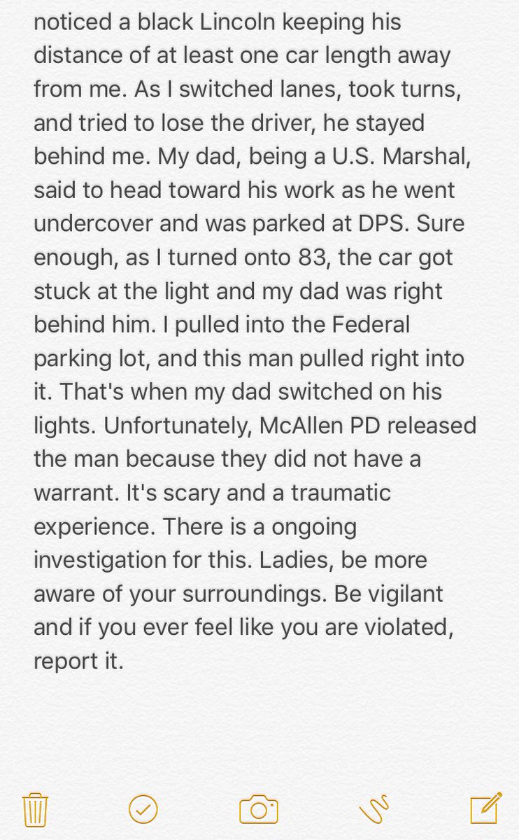 KristenDeLuna's tweet photo. Ladies, be aware of your surrounding. https://t.co/fvwd95Bpzx