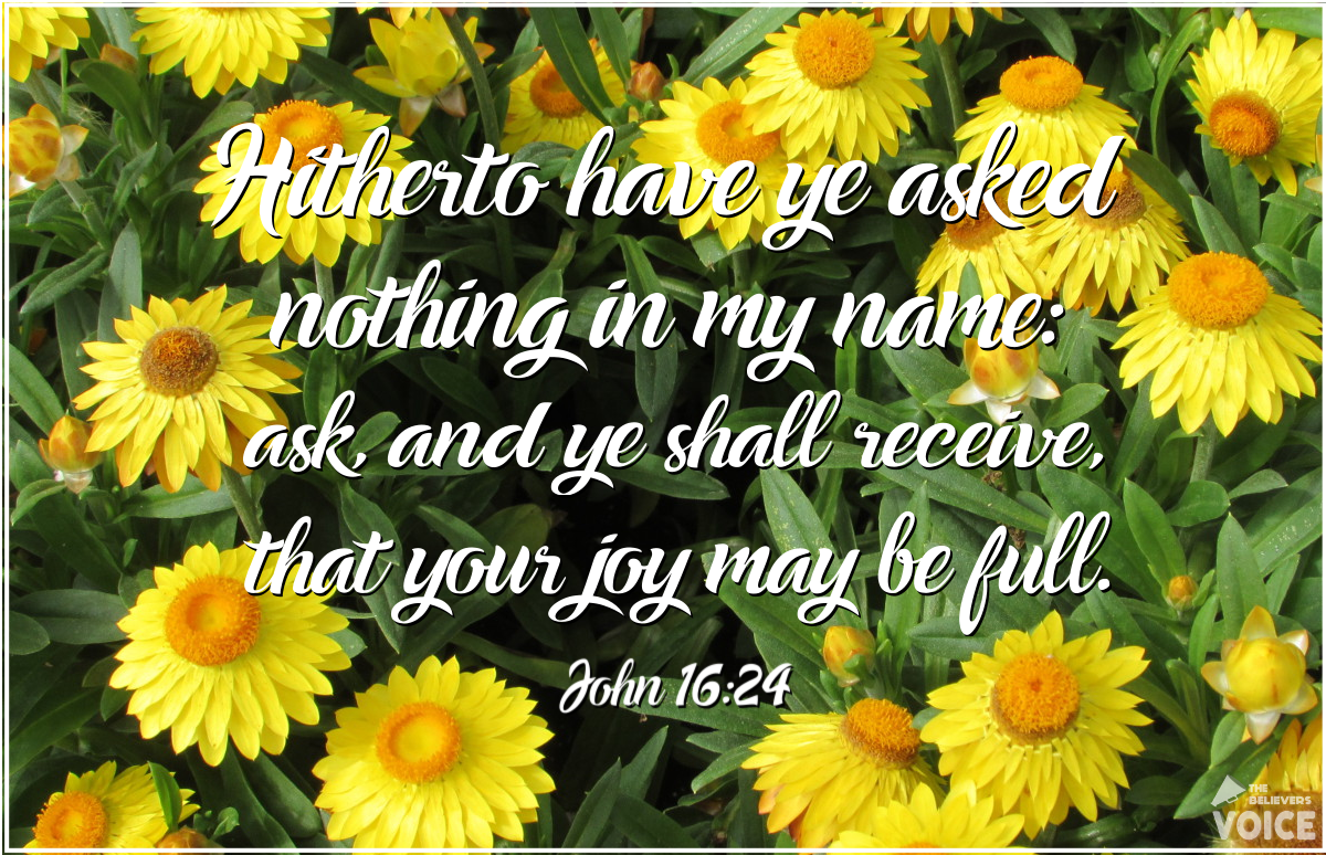 TBV_Post's tweet photo. ...but now ask and keep on asking and you will receive
#YourSorrowWillTurnToJOY #PowerfulPromises https://t.co/ny3UQFwqIe