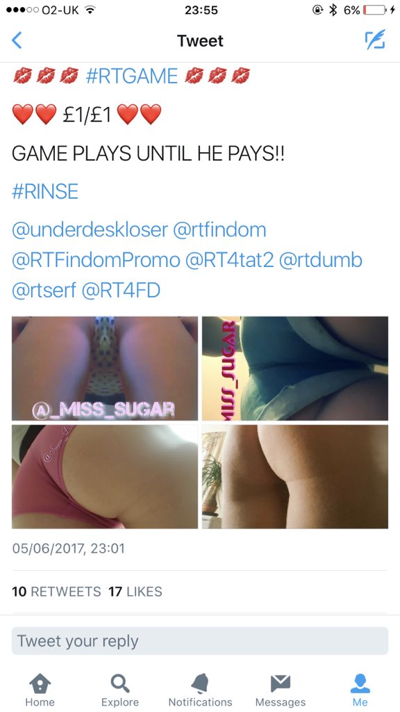 Sugar__Domme's tweet photo. @underdeskloser @rtfindom @RTFindomPromo @RT4tat2 @rtdumb @rtserf @RT4FD He plays https://t.co/pzh9mcaMtE