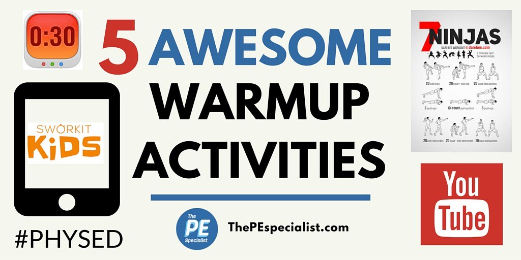 Instant Activities are essential in my #Physed program, here are 5 of my favorites: thepespecialist.com/warmupactiviti… #pegeeks