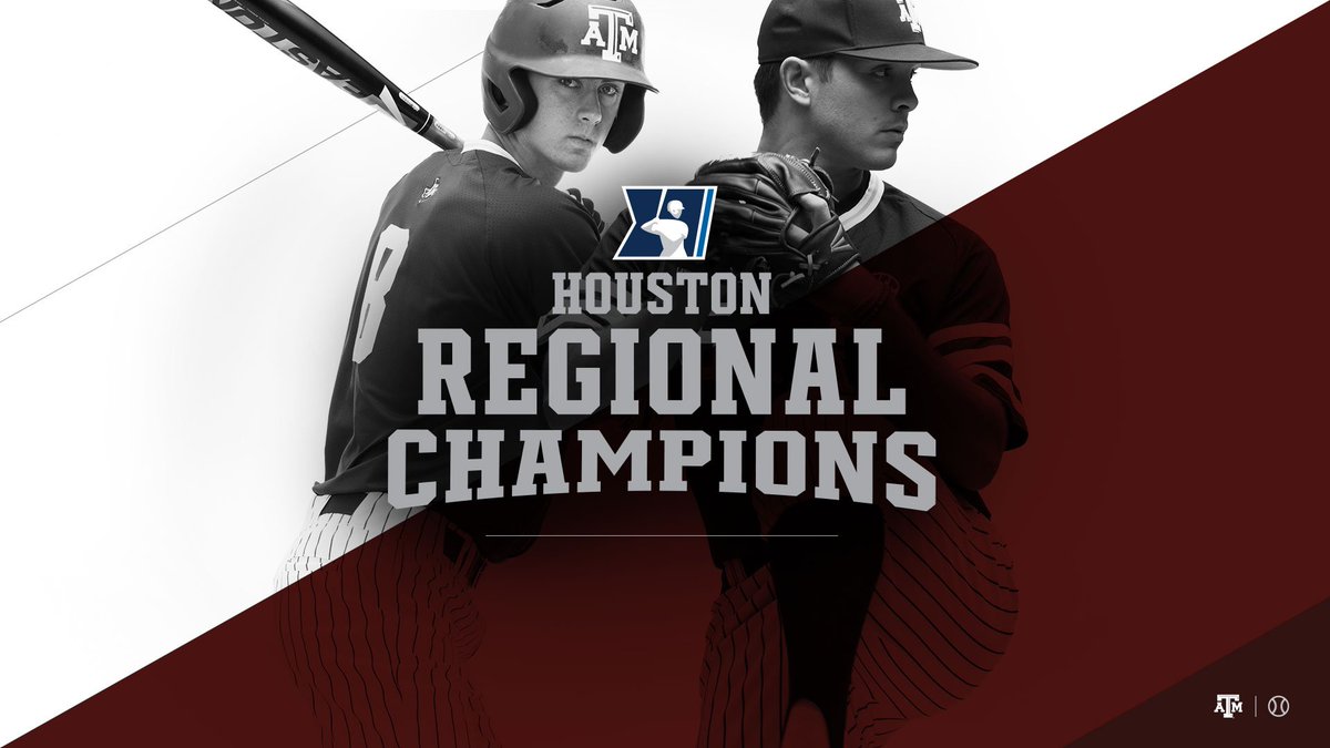 AggieBaseball's tweet photo. #HoustonRegional Champions

#12thMan #NCAABaseball https://t.co/CeRQsUoupq