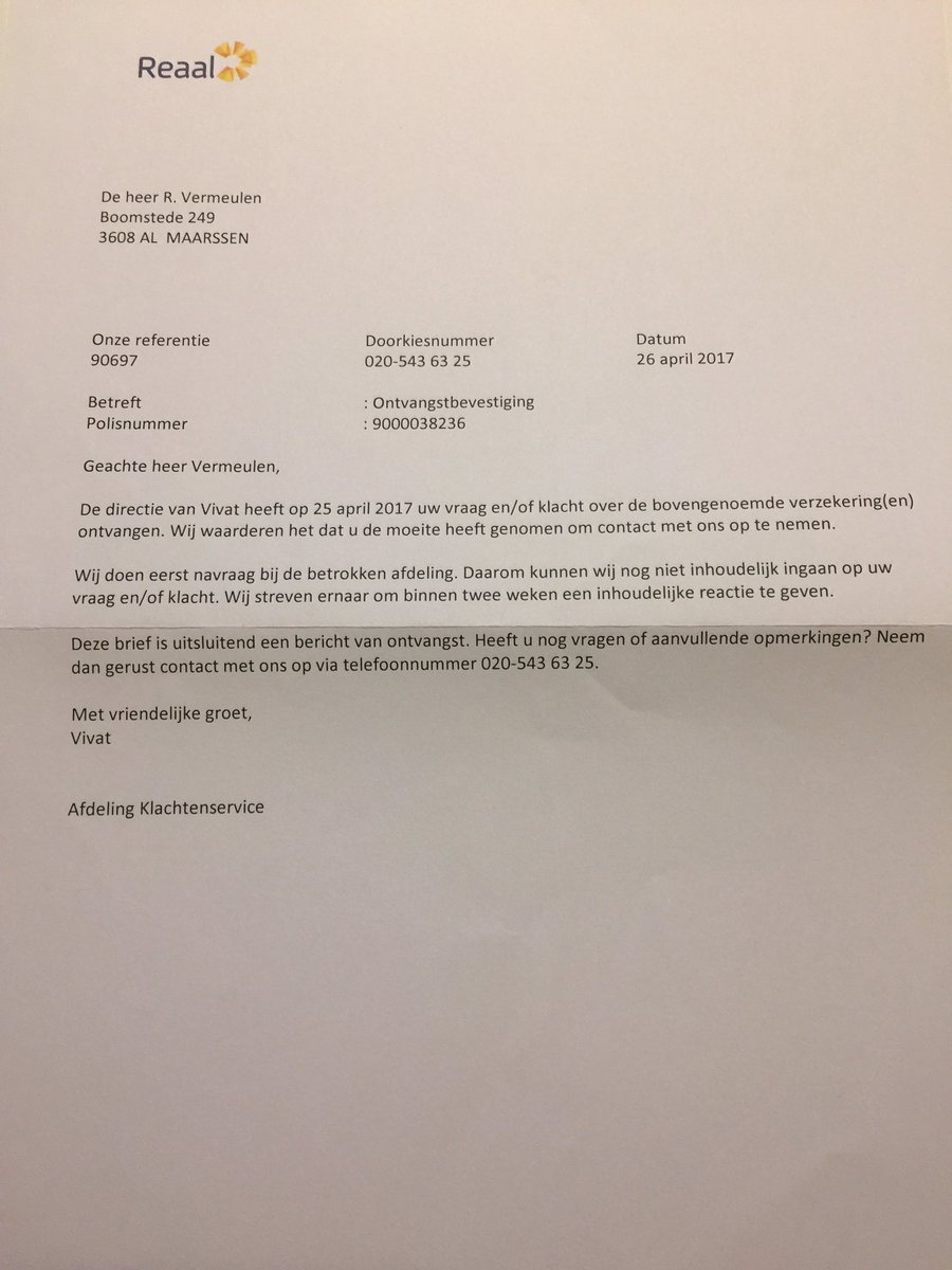 RexVer's tweet image. Afdeling 'Klachtenservice' Het staat er echt! Niet dat het helpt overigens....