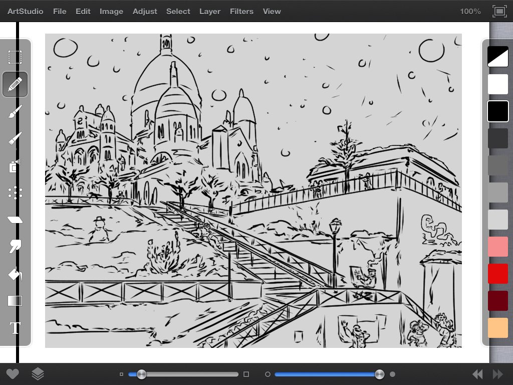 Jrej_dev's tweet photo. Line work done... Going forward! #makecomics #webcomics #comics #linework #sacrecoeur #paris #snowyweather #ipad #artstudio #jotpro #adonit https://t.co/GletE2AQKZ