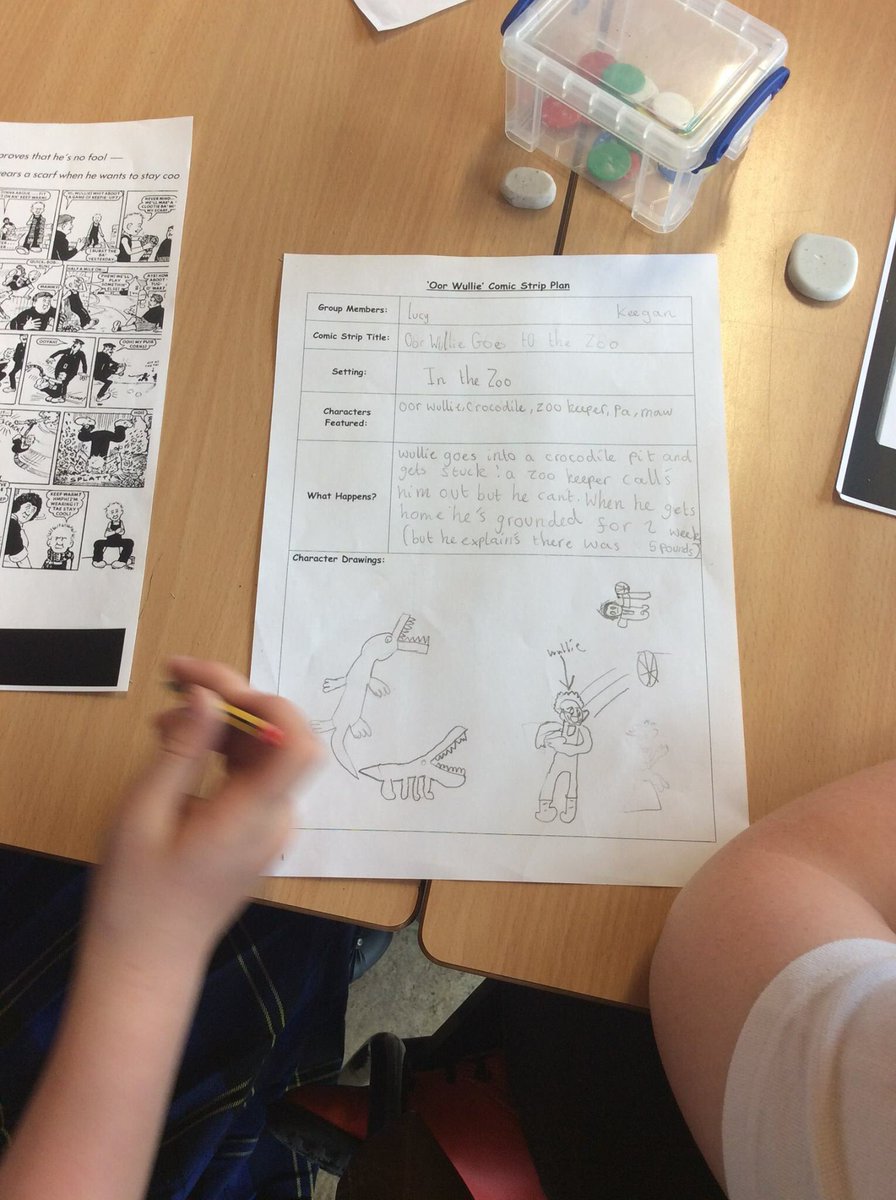 Clerkhillschool's tweet photo. Jings! Crivens! P5M were investigating comics like @Marvel &amp; @TheBroonsFamily in class. Watch this space as, soon, they create their own ! https://t.co/QWdF2D6obw