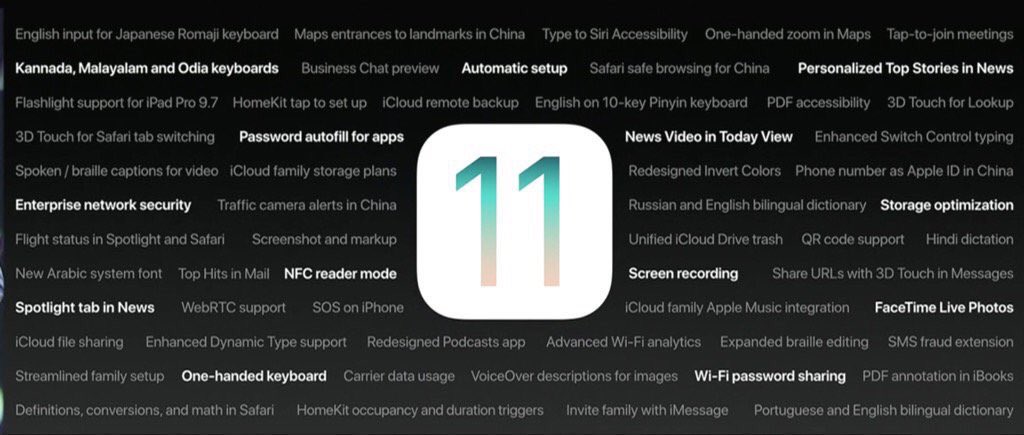 XproDevelopers's tweet image. #AppleWWDC2017 peep at all the new features in iOS11