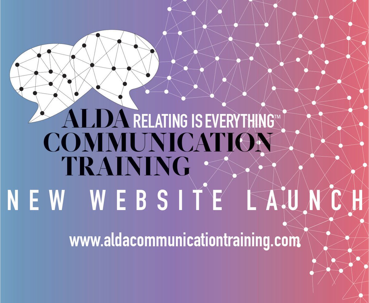 alda's tweet photo. We have a #new website! Visit us at https://t.co/G9Nlp9sbLq and take a peak. #ACT #AldaCommunicationTraining #RelatingisEverything https://t.co/AEGOu4JOQp