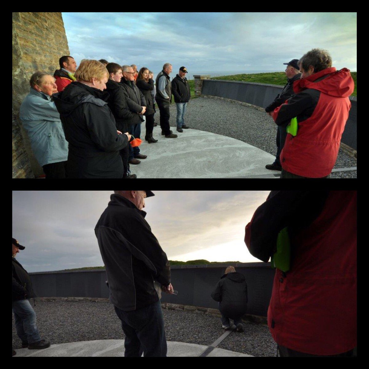 Ness_Battery's tweet photo. A small gathering at Marwick Head this evening to mark the 101st anniversary of the sinking of HMS Hampshire. All 737 lost now remembered. https://t.co/SUq8SYSGw6