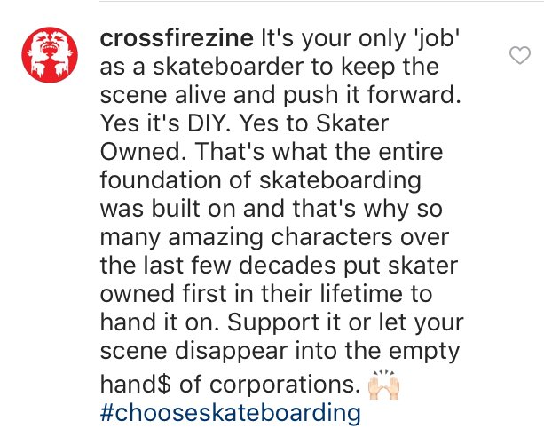 crossfirezine's tweet photo. #chooseskateboarding https://t.co/2vC40QZ6Iq