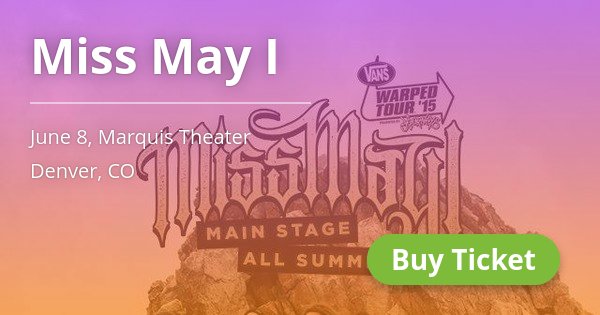 LiveRockDenver's tweet photo. 🎤 @missmayiband, Jun 8, Buy a ticket: 🎫 → https://t.co/j7xlmtFAEh https://t.co/8mgUX1Atr8