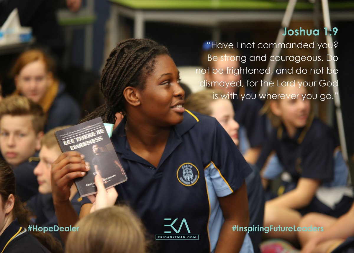 EZZAY86's tweet photo. 'Be strong and courageous' says the Lord, 'He is with you, He will never leave you nor forsake you!'

#joshua1v9 #EKA #HighSchoolSpeaker https://t.co/Id3aP9R6X9