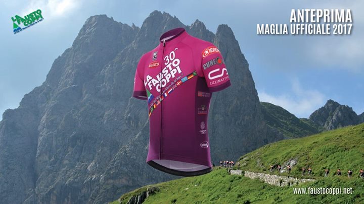 LaFaustoCoppi's tweet photo. La maglia ufficiale 2017 della Trentesima edizione della Granfondo La Fausto Coppi https://t.co/b5xYiTc3Sq