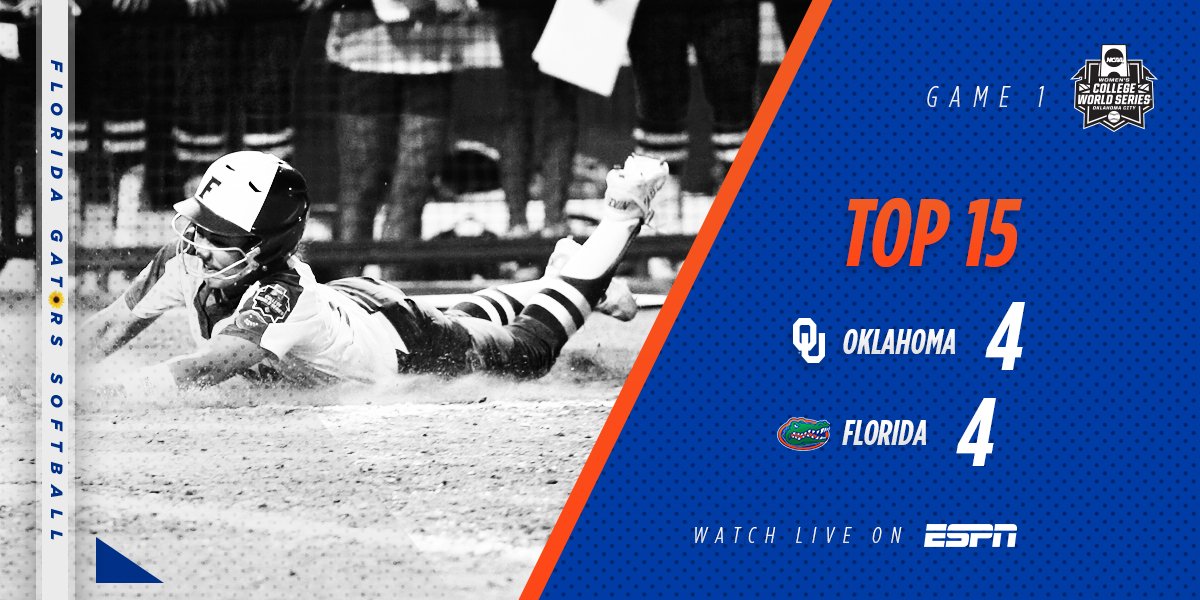 GatorsSB's tweet photo. When was the last time you had this much fun on a Monday??

#GoGators #WCWS https://t.co/v96dGd3hnu
