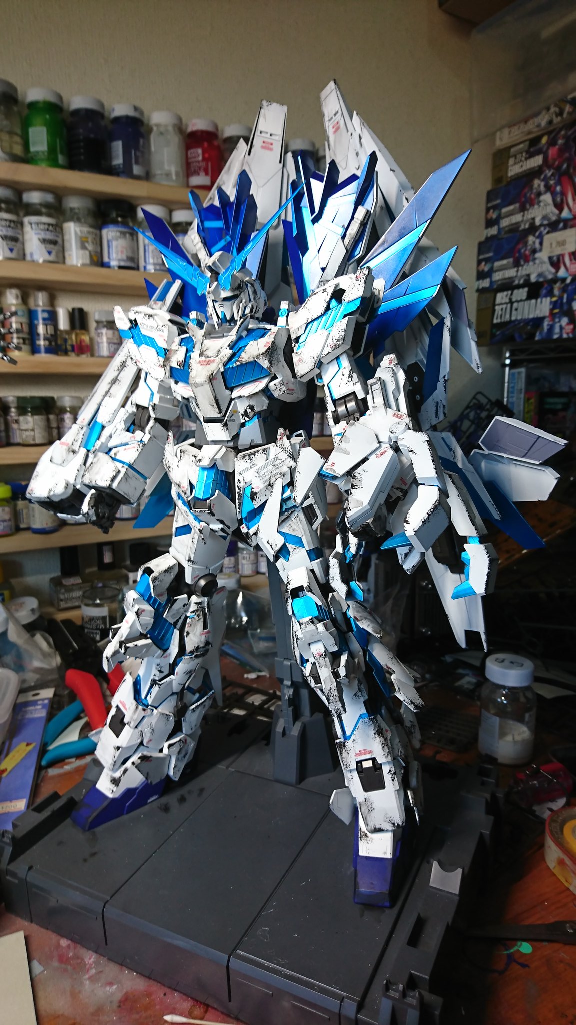 トム カイロス 海辺の工房 フルアーマーユニコーンガンダムプランb 進捗状況 今回はウェザリング T Co S2slt2gxws Twitter