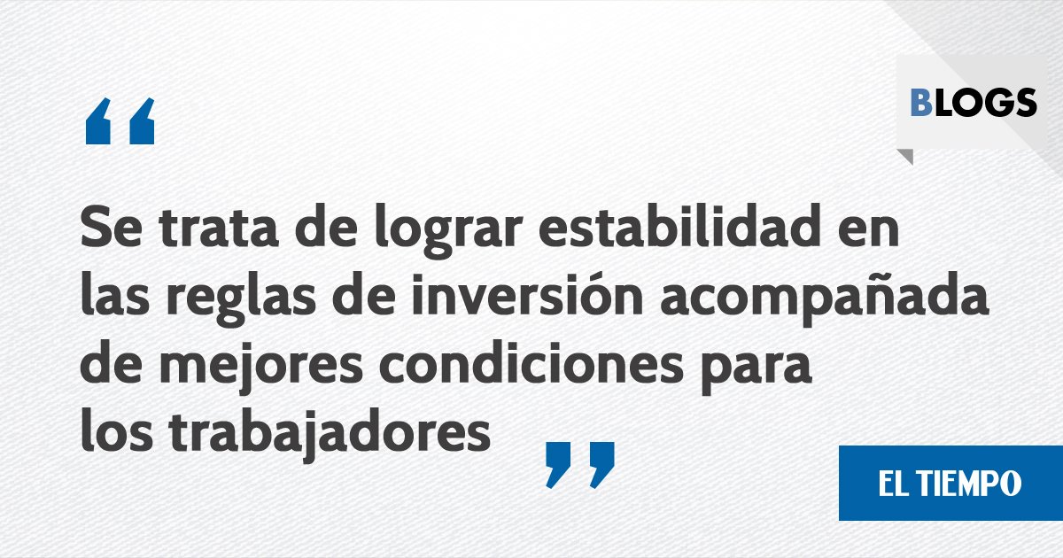 ELTIEMPO's tweet image. #Blogs 'Menores impuestos y mayores salarios: un gran reto para 2018', por @natiibedoya de @palabrasmass ow.ly/GQUV30cks5o