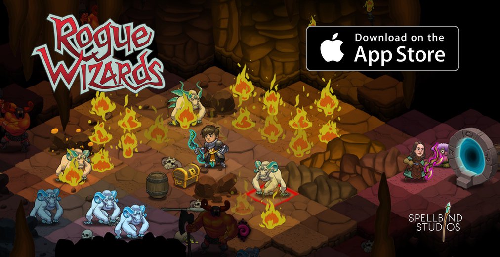spellbindgames's tweet photo. #RogueWizards now on iPhone/iPad https://t.co/5P8O5QpmZn  for the bargain price of FREE. #roguelike #rpg #indiegame #ios #iphone #ipad https://t.co/dUdwEpzAd1