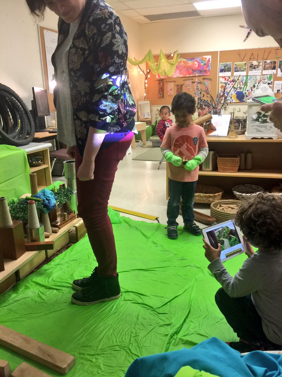 Thank you <a href="/tina_zita/">Tina Zita</a> for extending our forest play with the green screen today!