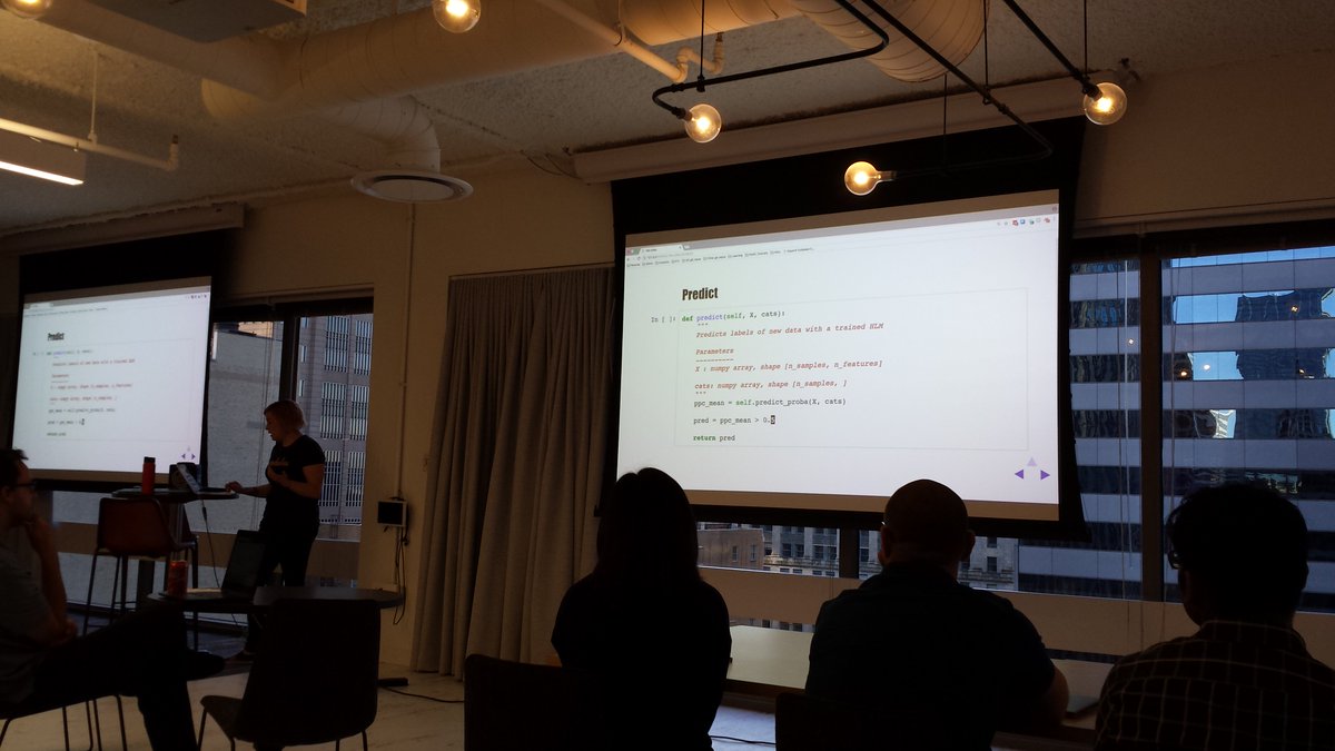 PyData Chicago (@pydatachi) on Twitter photo Another section of setting the PyMC3 model <a href="/parsing_science/">Nicole Carlson</a> <a href="/PyDataChi/">PyData Chicago</a> <a href="/CivisAnalytics/">Civis Analytics</a> Another section of setting the PyMC3 model <a href="/parsing_science/">Nicole Carlson</a> <a href="/PyDataChi/">PyData Chicago</a> <a href="/CivisAnalytics/">Civis Analytics</a>