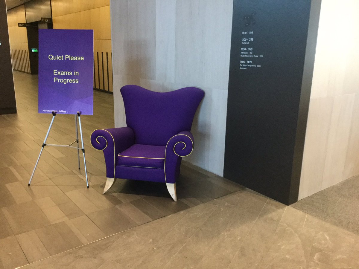 And the purple chair is back at home, in the global hub <a href="/InsideKellogg/">Inside Kellogg</a> !