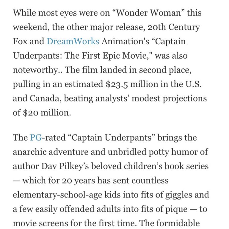 Glad to see 'Captain Underpants: The First Epic Movie' doing well! @DWAnimation @KevinHart4real @edhelms
