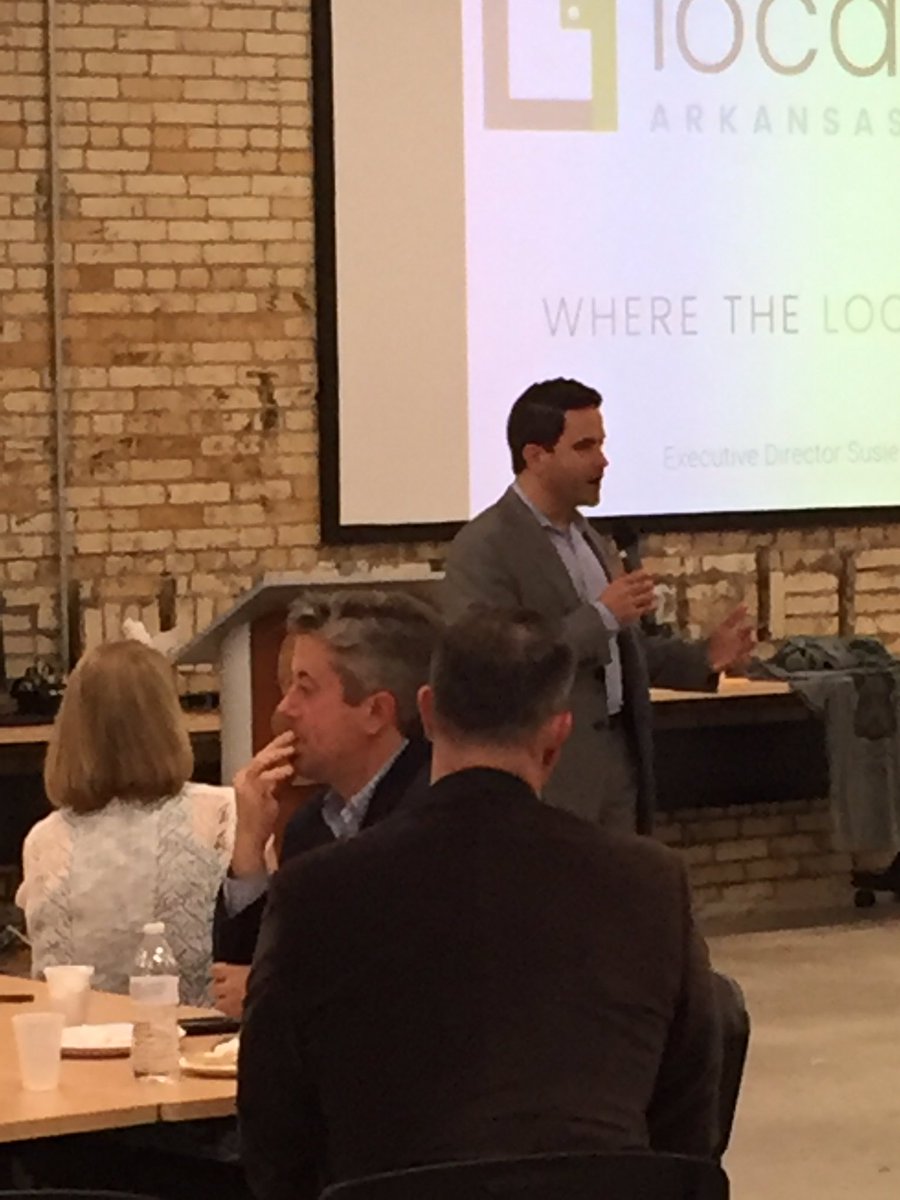 mikesteelyAR's tweet photo. @warwicksabin "local is the future" @LocalFirstAR awards event. #localfirstar #aridea https://t.co/M7PYR2v16H