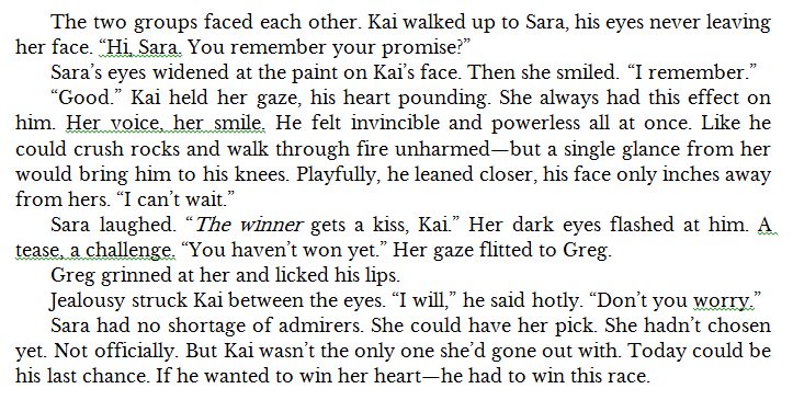 VeraBrook1's tweet photo. Here is an excerpt from an early chapter in Sand Runner, to give you all a taste of Kai's feelings for Sara. #JuneDebutChat #YA #SandRunner https://t.co/uZm5Z6s5nR