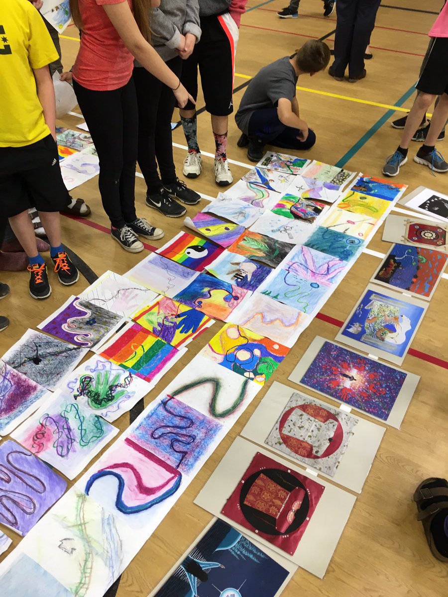 mwalkerhope's tweet photo. Consolidation piece! Final responses complete our 3 tier story belts to become an installation @crgummow #calltoaction83 @kprschools https://t.co/n3YKBOmg3a
