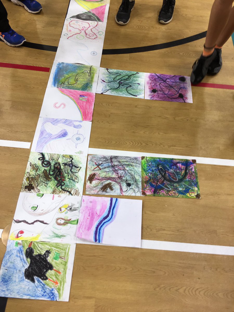mwalkerhope's tweet photo. Consolidation piece! Final responses complete our 3 tier story belts to become an installation @crgummow #calltoaction83 @kprschools https://t.co/n3YKBOmg3a