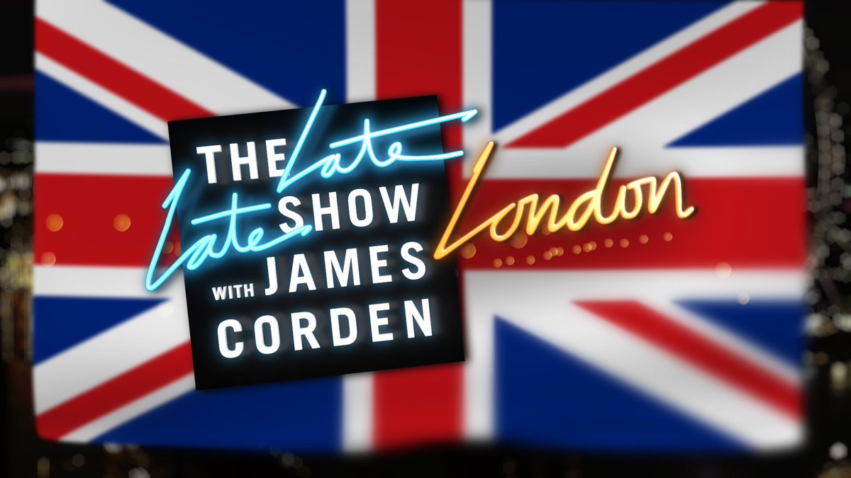 josubu's tweet photo. James Corden goes to London on The Late Late Show - Motion Graphics designed and executed by #JOSUBU Productions https://t.co/ft5J6XKhGE