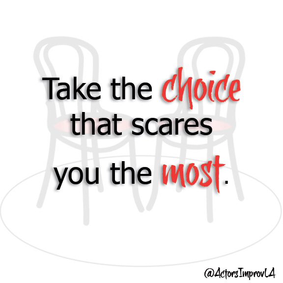 Own your CHOICE and transmute that fear into excitement!! 🎉 #Improvisation #Acting #actorsimprovla #Improv