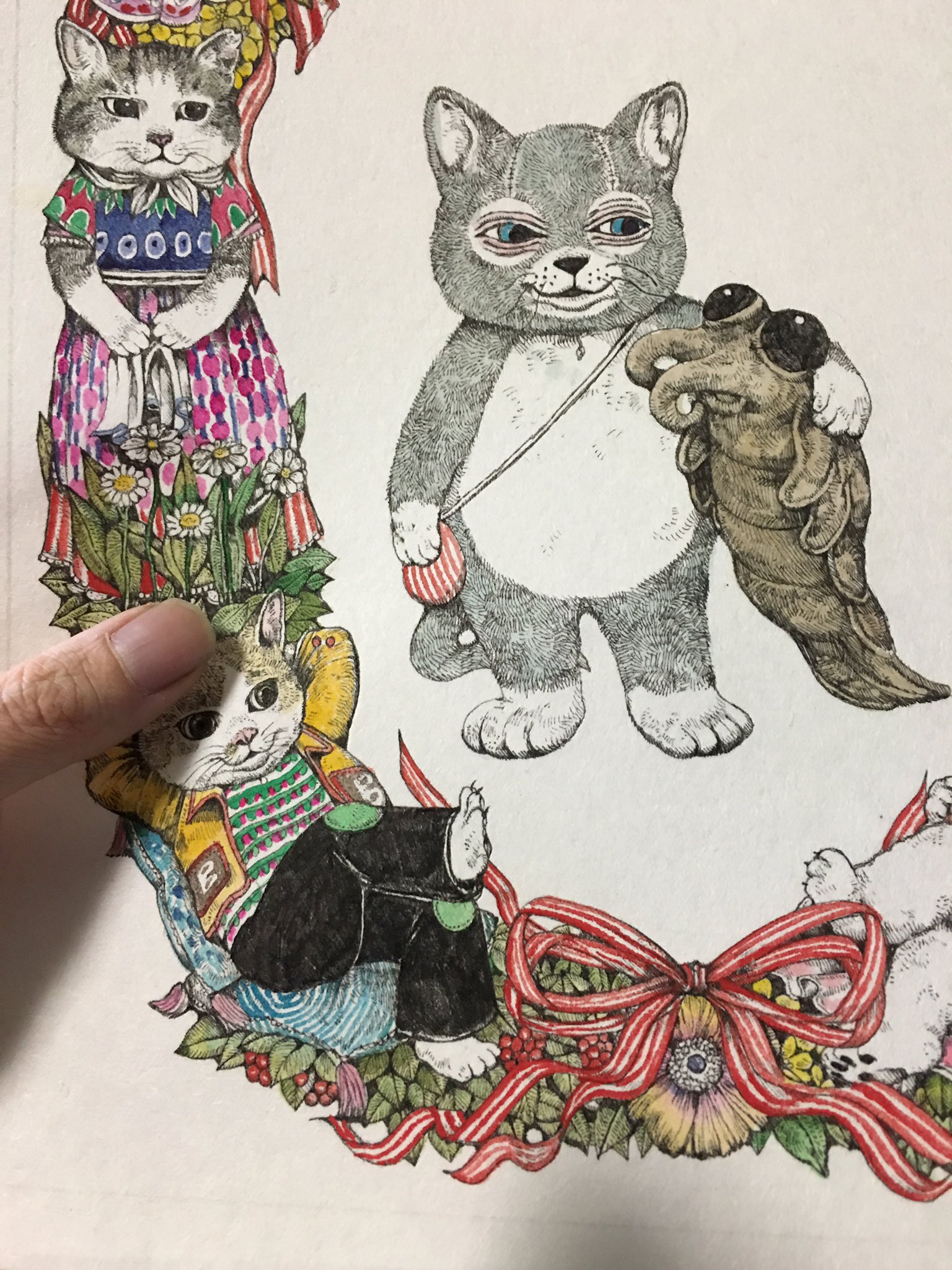 ヒグチユウコ MOE展 限定『せかいいちのねこ』複製画 にゃんこ ヒグチユウコ MOE展 限定『せかいいちのねこ』複製画 にゃんこ