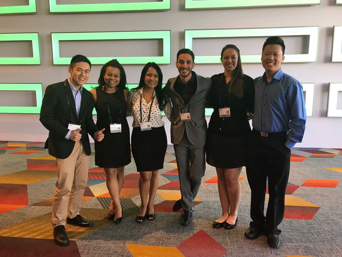 1 event, 6 people and 6 different countries. Amazing meeting the Discover Ambassadors for the first time today #HPEDiscover #newfaces