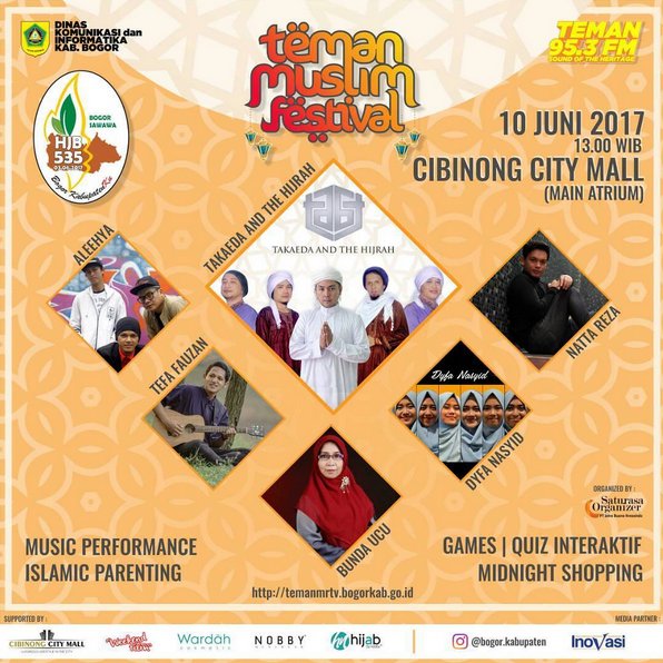 <a href="/temanfmbogor/">Teman 95.3 FM</a> bekerjasama dgn Cibinong City Mall mempersembahkan:
 "TEMAN MUSLIM FESTIVAL" Sabtu, 10 Juni di Main Atrium Cibinong City Mall!