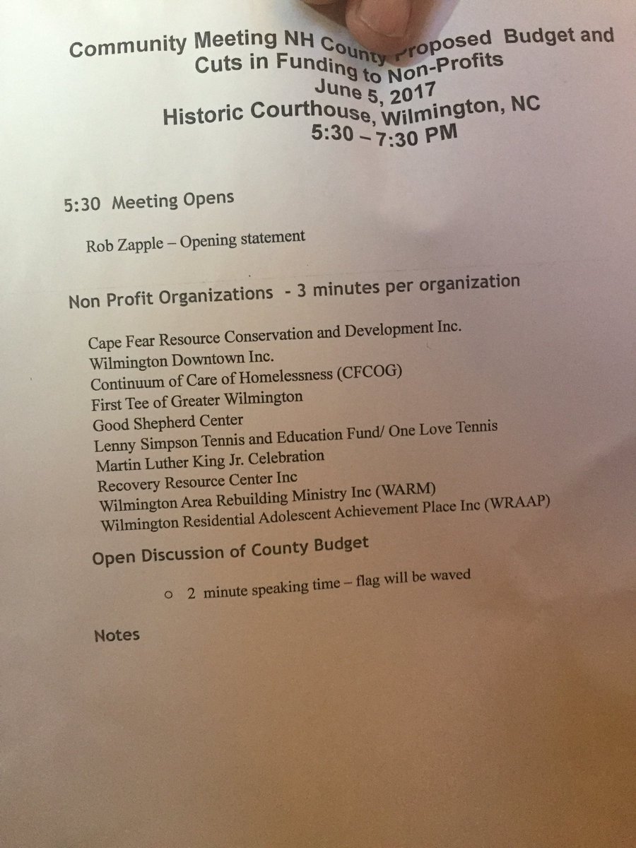 AmandaWECT's tweet image. This is the list of non-profits at risk of losing funding from county @wectnews